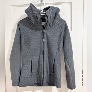Bench Gray Herringbone Zip-Up Jacket